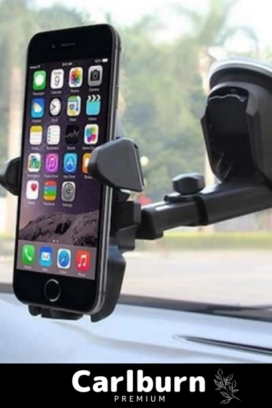 Premium Dayanıklı Vantuzlu Sağlam Çok Fonksiyonlu 360 Derece Dönebilen Teleskopik Telefon Tutucu - 3