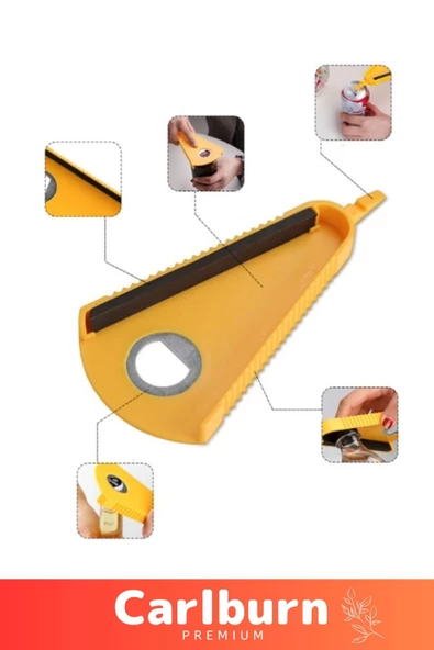 Premium Çok Fonksiyonlu Pratik V Şekilli Kavanoz Konserve Şişe Kapak Açacağı - 2