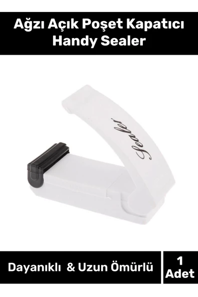 Premium Seri Pilli Yiyecekleri Taze Tutan Pratik Ağzı Açık Poşet Kapatıcı Handy Sealer ürün görseli 1