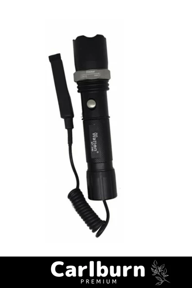 Özel Üretim 3 Modlu Beyaz Işıklı Alüminyum Tasarruflu Şarjlı Pilli Tüfek ve Bisiklet Feneri - 3