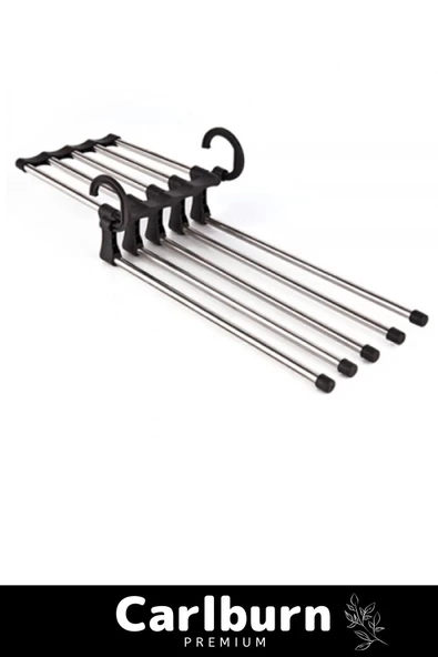 Özel Üretim Dayanıklı Dolap Organizer Hareketli Çok Fonksiyonlu Pantolon Askılığı 5 In 1 - 4