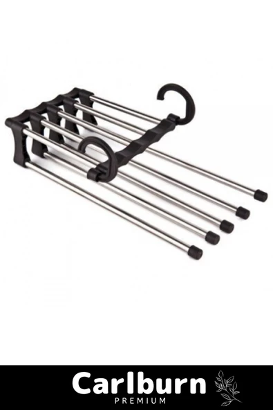 Özel Üretim Dayanıklı Dolap Organizer Hareketli Çok Fonksiyonlu Pantolon Askılığı 5 In 1 - 5