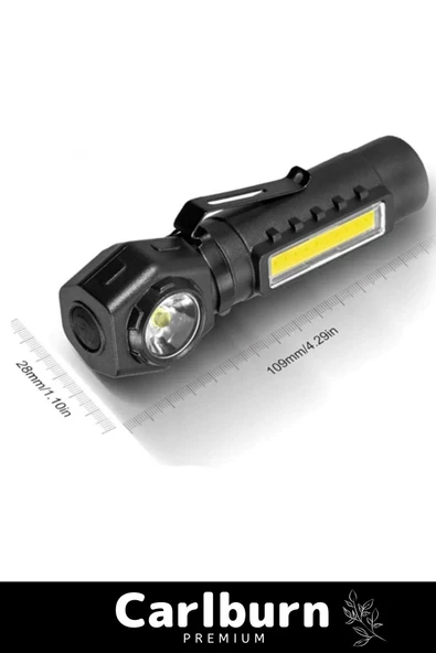 Yeni Sezon 215 Lümen Sert Plastik Nokta Geniş Aydınlatma 150 Metre Şarjlı Mıknatıslı Kafa Lambası - 3