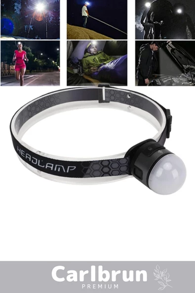 Özel Üretim Oynar Başlık Mıknatıs Sabitleme Esnek Lastik COB4 Led 7 Mod Şarjlı Kafa Kamp Av Lambası - 4