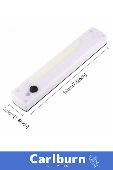 Premium Pilli Mıknatıslı Asılabilir Masa Üstü Kullanım COB Ledli Mıknatıslı Aydınlatma Dolap Lamba - 2