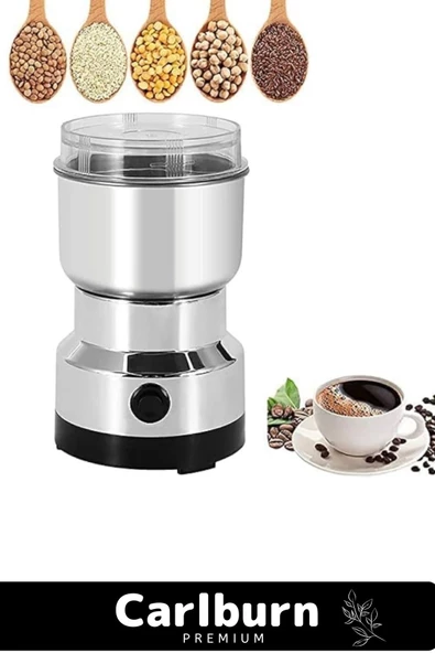 Özel Üretim Paslanmaz Çelik Düşük Sesli 50 Gram Kapasiteli Mini Elektrikli Baharat Kahve Öğütücü - 2