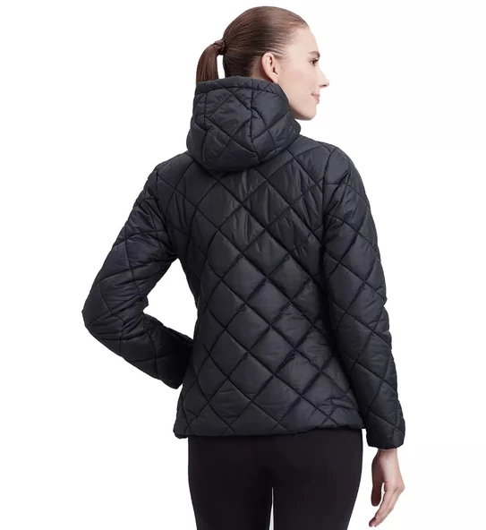 Skechers W Capitone Hooded Jacket S212001-001 Kadın Günlük Mont - 3