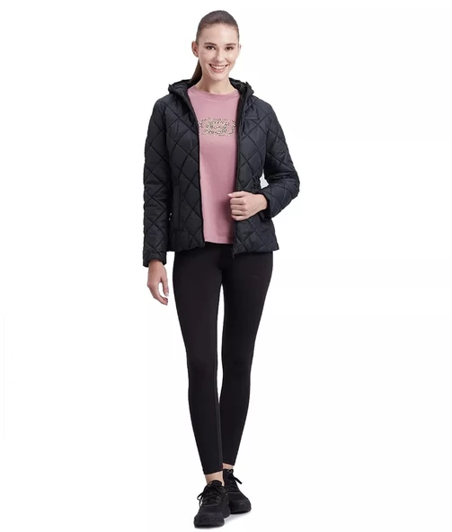 Skechers W Capitone Hooded Jacket S212001-001 Kadın Günlük Mont - 4