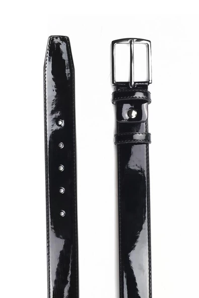 Lacivert Suni Deri Antik Kemer 1046220006 - Resim 2