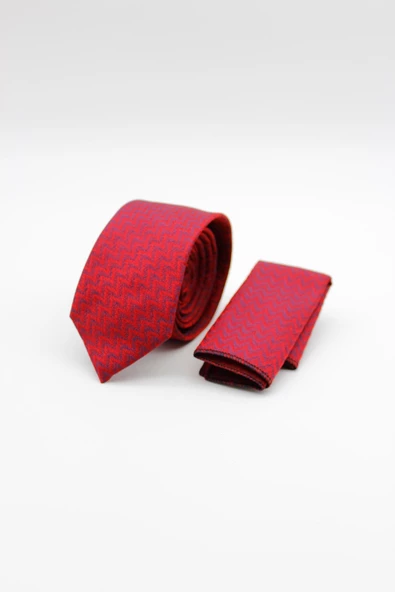 Açık Kırmızı 6 Cm Desenli Kravat 1090235106