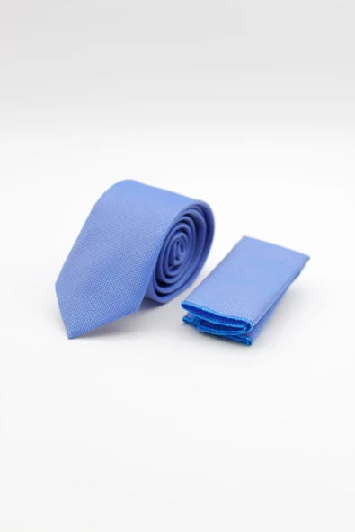 Mavi 6 Cm Kuş Gözü Desen Kravat 1090235101 ürün görseli