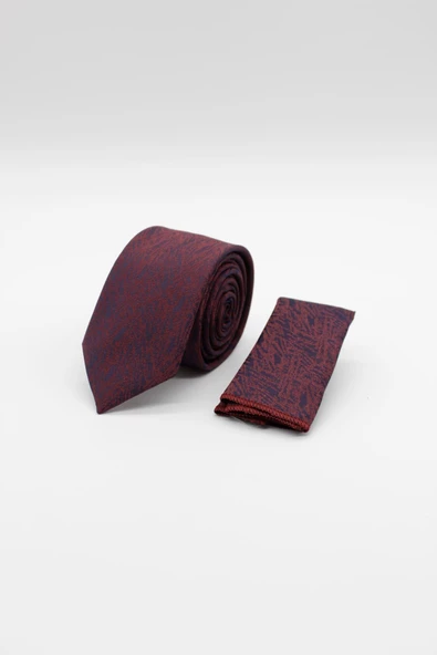 Bordo Desenli Kravat 1090240141 ürün görseli