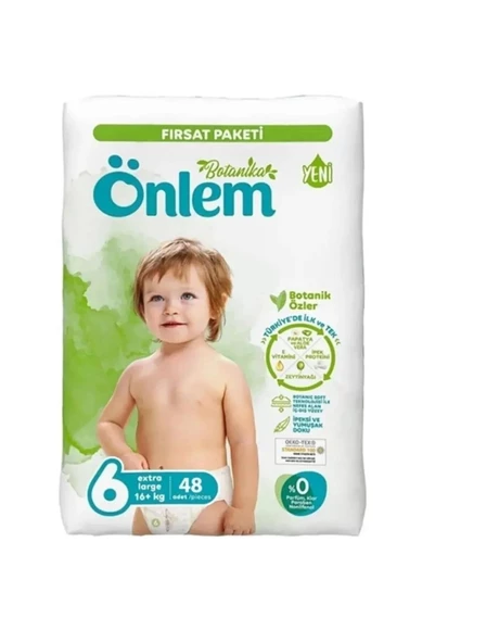 ÖNLEM Bebek Bezi Botanika Ultra Fırsat Pk Beden:6 (16+kg) Extra Large 48 Adet