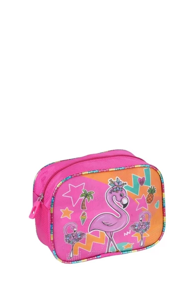 Kız Çocuk 3 Bölmeli Flamingo Figürlü Okul Sırt Çantası 13SYG11-Flamingo - 3