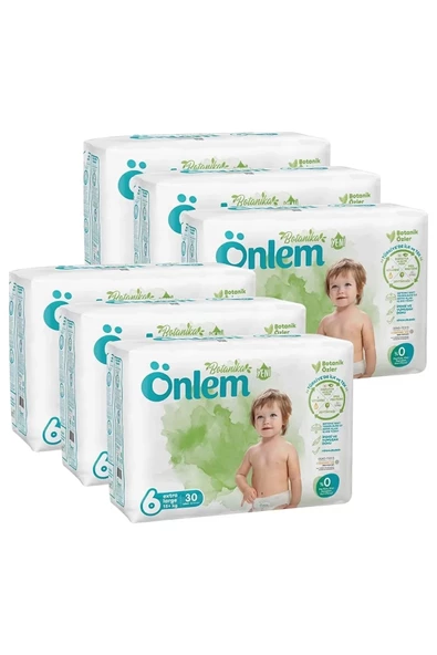 ÖNLEM Botanika Bebek Bezi Jumbo Ekonomik Paket X-large 6 No 30 L