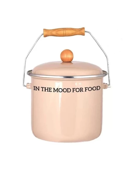 Mien EMY1014A Fildişi Renk Yazılı Emaye Bakraç 18x16 cm ürün görseli 1