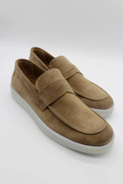 Camel %100 Deri Süet Bağcıksız Casual Ayakkabı 1033240166 - 3
