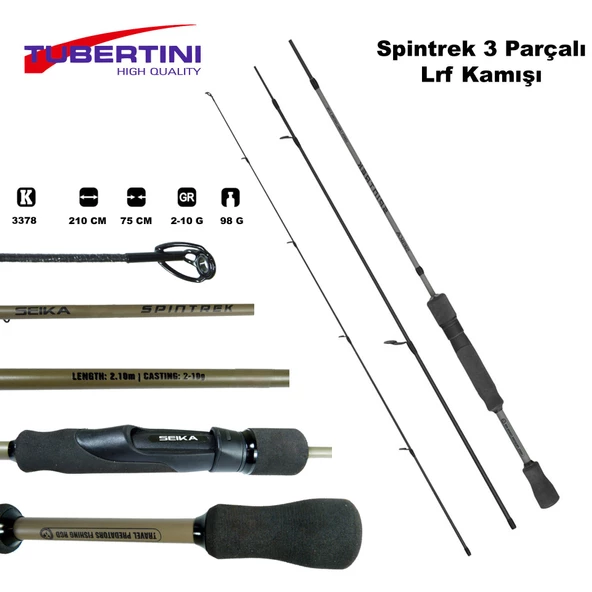 Spintrek 210 cm 2-10 3 Parçalı Lrf Kamışı