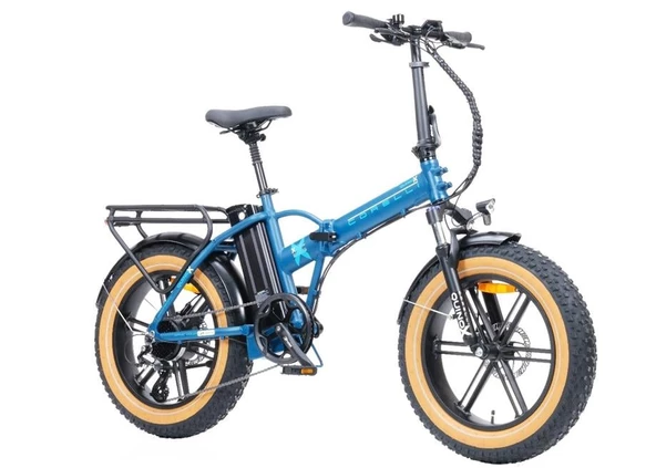 CORELLİ QUINOX  FAT BIKE ELEKTRİKLİ KATLANIR BİSİKLET 42CM MD 20 JANT 8 VİTES DARK BLUE