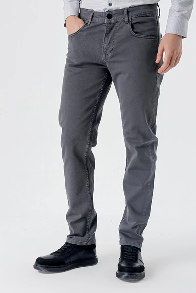 Füme Pamuklu 5 Cep Casual Slim Fit 5 Cep Pantolon 1003235317 - 3