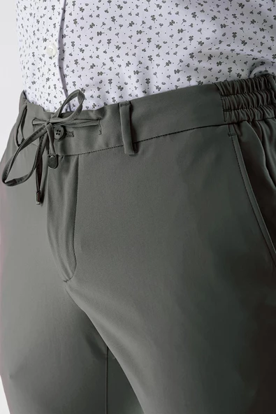 Toprak Esnek Lastikli Yandan Cepli Casual Slim Fit Jogger Pantolon 1003240155 - 6