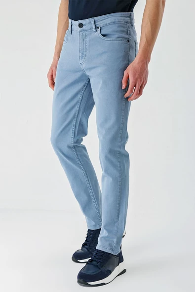 Koyu Turkuaz Pamuklu 5 Cep Casual Slim Fit 5 Cep Pantolon 1003240318
