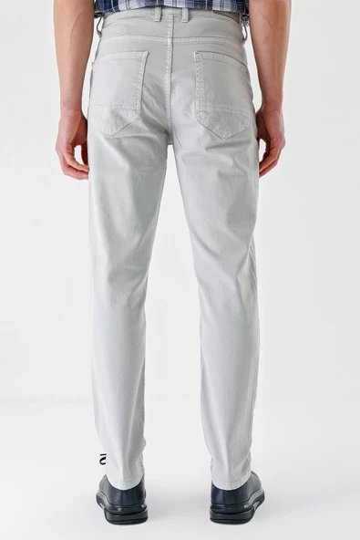 Taş Rengi Pamuklu 5 Cep Casual Slim Fit 5 Cep Pantolon 1003240318 - 7