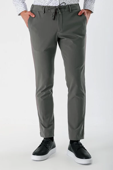 Toprak Esnek Lastikli Yandan Cepli Casual Slim Fit Jogger Pantolon 1003240155 - 3