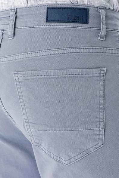 Koyu Mavi Pamuklu 5 Cep Casual Slim Fit 5 Cep Pantolon 1003240318 - Resim 6