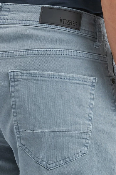 Koyu Turkuaz Pamuklu 5 Cep Casual Slim Fit 5 Cep Pantolon 1003240319 - 6