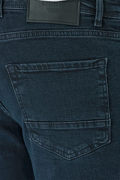 Koyu Kahverengi Gabardin 5 Cepli Slim Fit Dar Kesim Casual Denim Jean Kot Pantolon 1023240150 - Resim 6