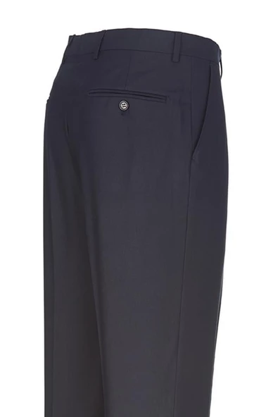 Lacivert Yandan Cepli Basic Comfort Fit Pantolon 1003190005 - 3