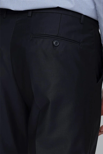 Lacivert Esnek Yandan Cepli Slim Fit Classic Pantolon 1003240013 - Resim 6