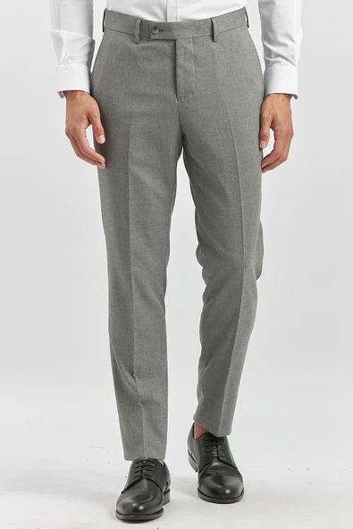 Füme Esnek Yandan Cepli Slim Fit Classic Pantolon 1003240165 ürün görseli