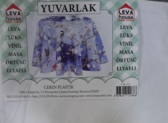 MASA ÖRTÜSÜ YUVARLAK PVC VİNİL ELYAFLI