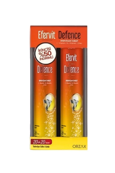 Efervit Orzax Ocean Defence 20 Efervesan Tab 2 Lı