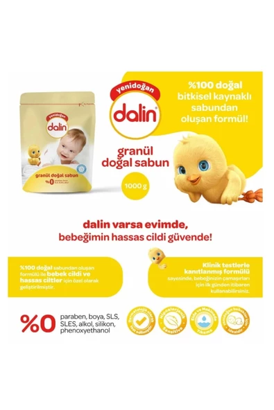 Dalin Granül Yeni Doğan Bebek Sabunu 1000 G - 5