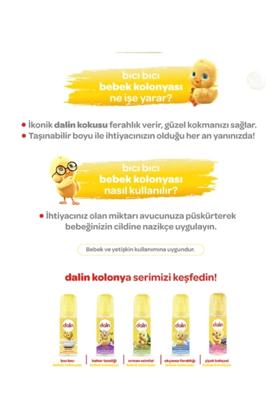 Dalin Bıcı Bıcı Bebek Kolonyası 150 Ml - 4