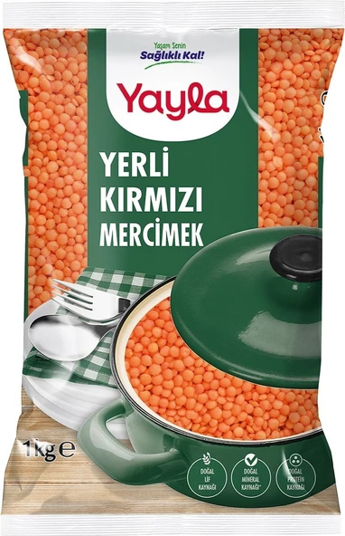 Yayla Yerli Kırmızı Mercimek 1 kg