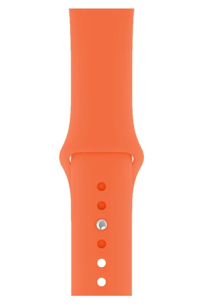 Apple Watch Uyumlu Silikon Kordon 2 3 4 5 6 Seri 38 - 40 Mm Pudra Pembe - 11