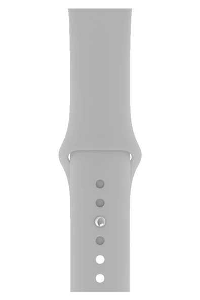 Apple Watch Uyumlu Silikon Kordon 2 3 4 5 6 Seri 38 - 40 Mm Pudra Pembe - 6