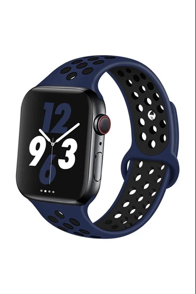 Apple Watch Silikon Delikli Kordon Iwatch Uyumlu Kayış Seri 1 | 2 | 3 | 4 | 5 | 6 Seri 38 & 40mm - 11