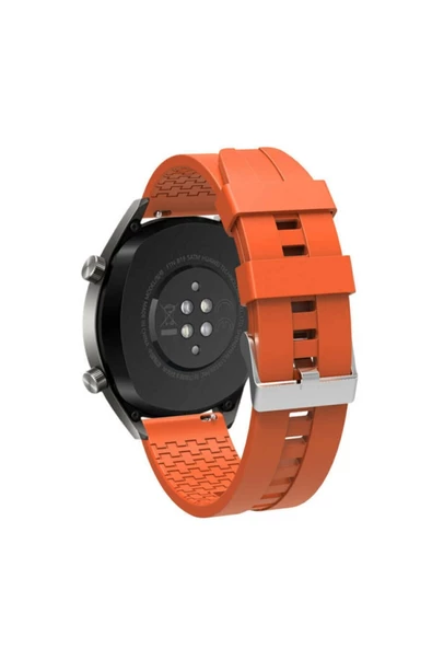 Huawei Gt  Gt 2 Honor Magic Watch Uyumlu 2 46mm Akıllı Saat Silikon Kordon Siyah - 9