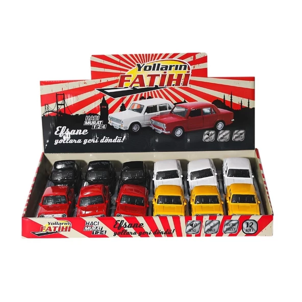 003-BRL16 Metal Çek Bırak Murat Araba -Birliktoys - 3
