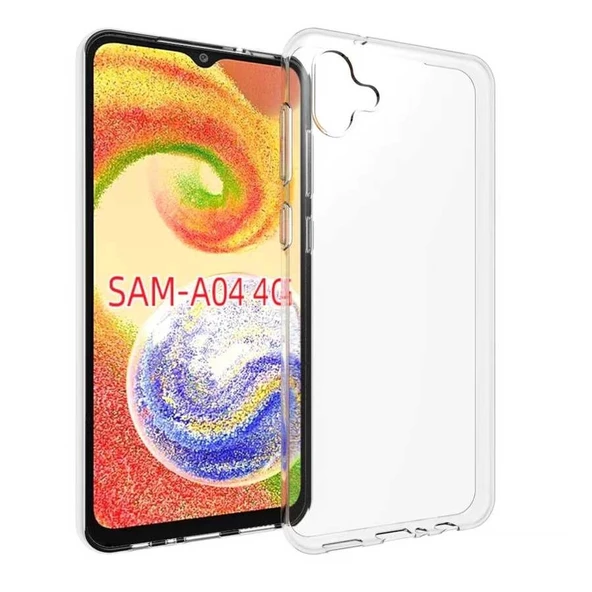 Samsung A04 Uyumlu Kılıf  Süper Silikon Kapak