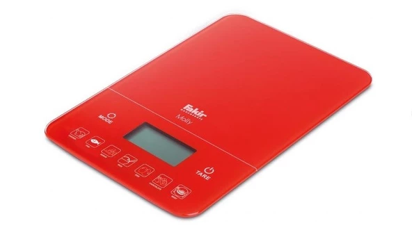 Fakir Molly Digital Mutfak Tartısı ve Tek Tuş Kalori Ölçer Kırmızı - 3