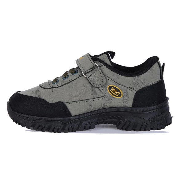 Skuaıter Blm-5090 Haki Cırtlı Erkek Çocuk Kışlık Spor Ayakkabı - Resim 3