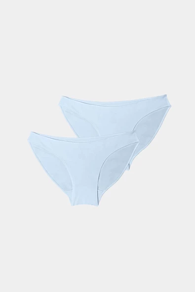 Malabadi 183 2'Li Paket Kadın Modal Düşük Bel Iz Yapmayan Slip & Külot - Resim 5