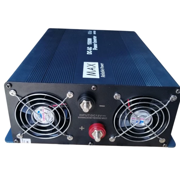 MAX DC-AC 12V 1500W Tam Sinüs Inverter - Resim 10