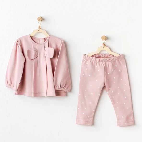 Kız Bebek Elbise Takım Dress Set Puppy Gazelle AC25054 - 6